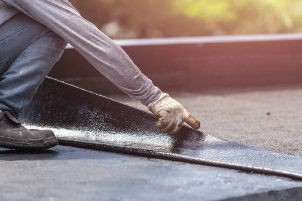 Professional Vapor Barrier Installation technician working in Kearny, NJ